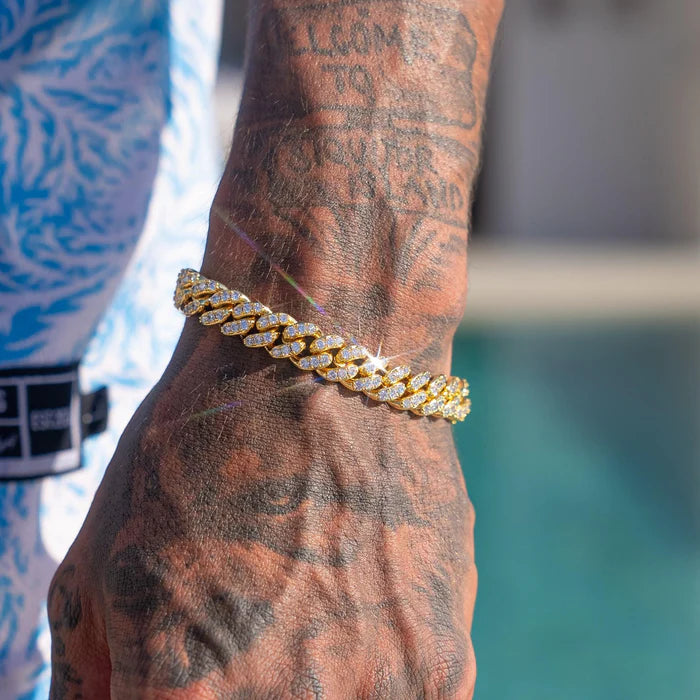 Iced Out Cuban Link Bracelet - Stone Paved Luxury | Madarax Store