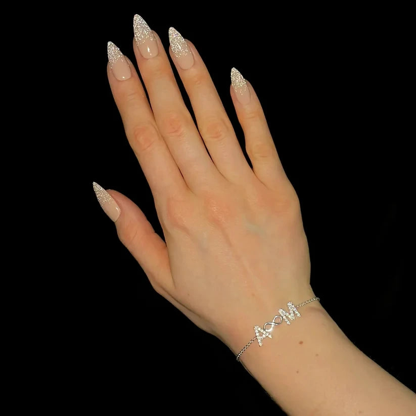 Eternal Initial Infinity Zirconia Bracelet | Madarax.store