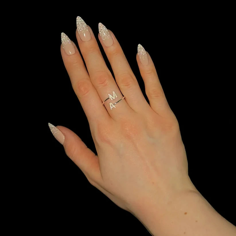 Eternal Initial Cubic Zirconia Ring For Her | Madarax.store
