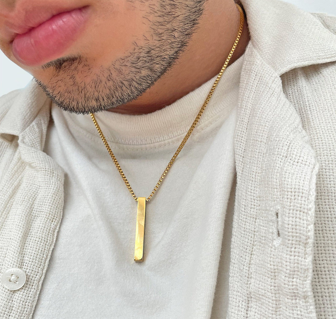 Stainless Steel Bar Necklace | Madarax Store