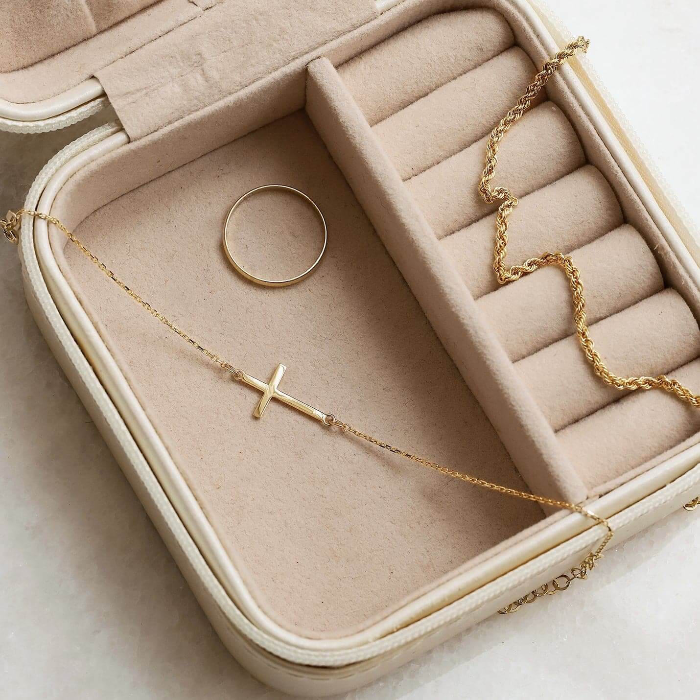 Elegant Cross Pendant Necklace - Gold & Silver Plated | Madarax Store
