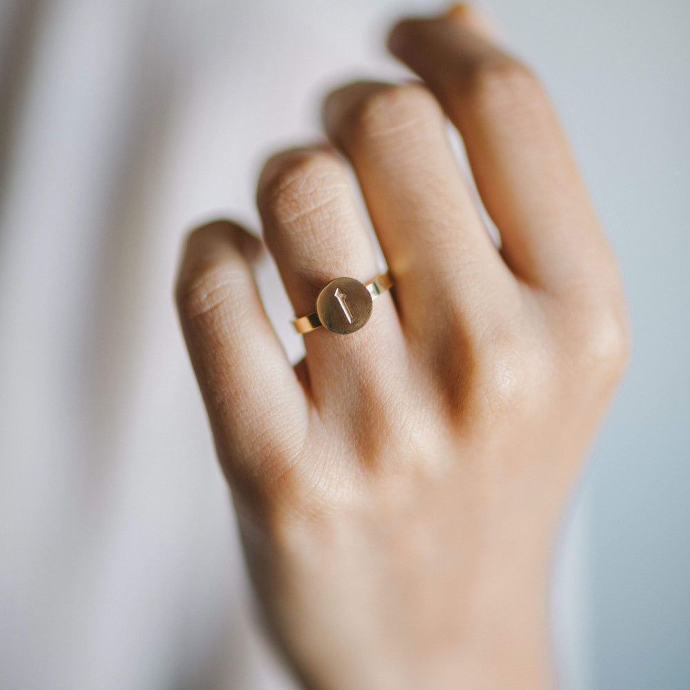 Personalized Initial Ring - Custom Letter Ring | Madarax Store