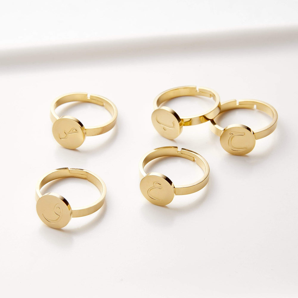 Personalized Initial Ring - Custom Letter Ring | Madarax Store