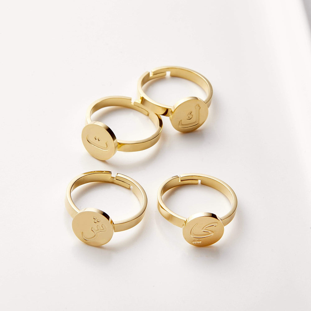 Personalized Initial Ring - Custom Letter Ring | Madarax Store
