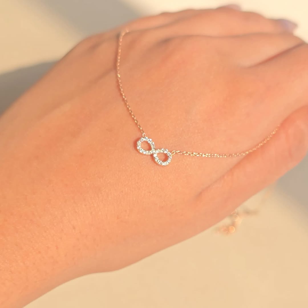 Sparkling Infinity Necklace - Eternal Love Pendant | Madarax Store