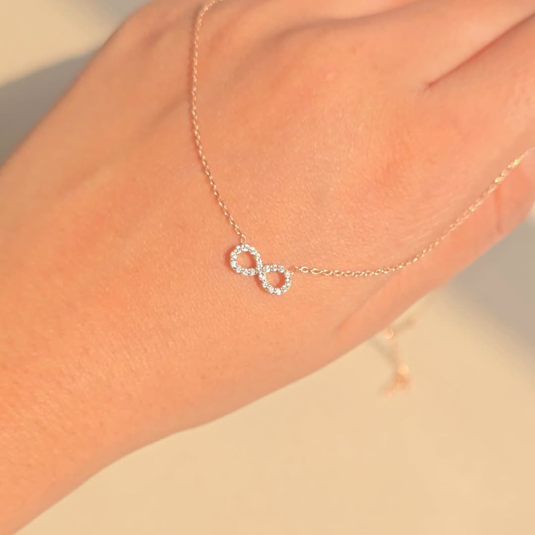 Sparkling Infinity Necklace - Eternal Love Pendant | Madarax Store