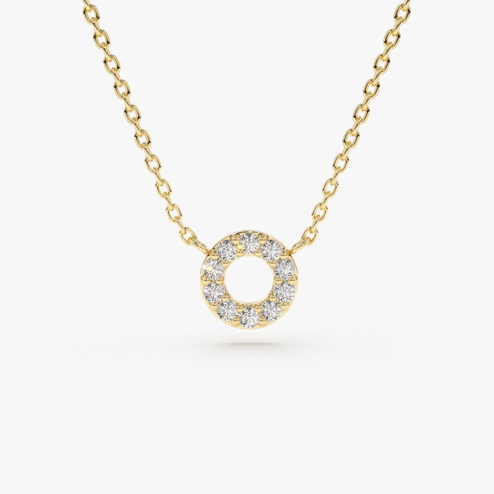 Sparkling Circle Necklace - Gold & Silver Plated | Madarax Store