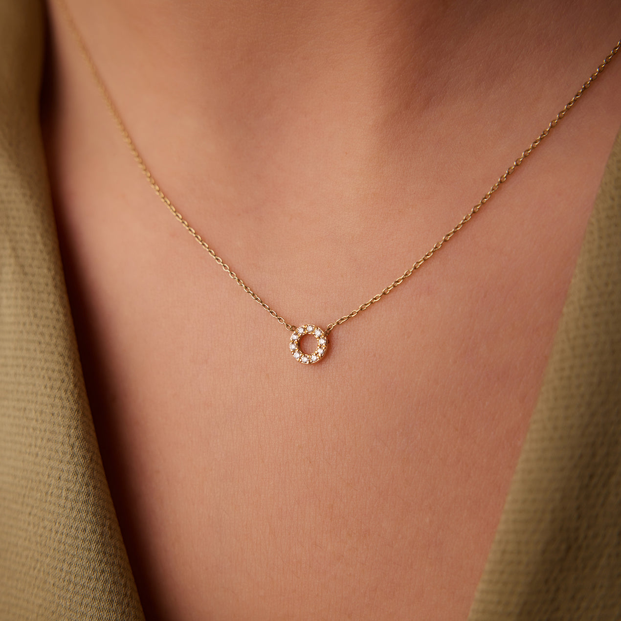 Sparkling Circle Necklace - Gold & Silver Plated | Madarax Store