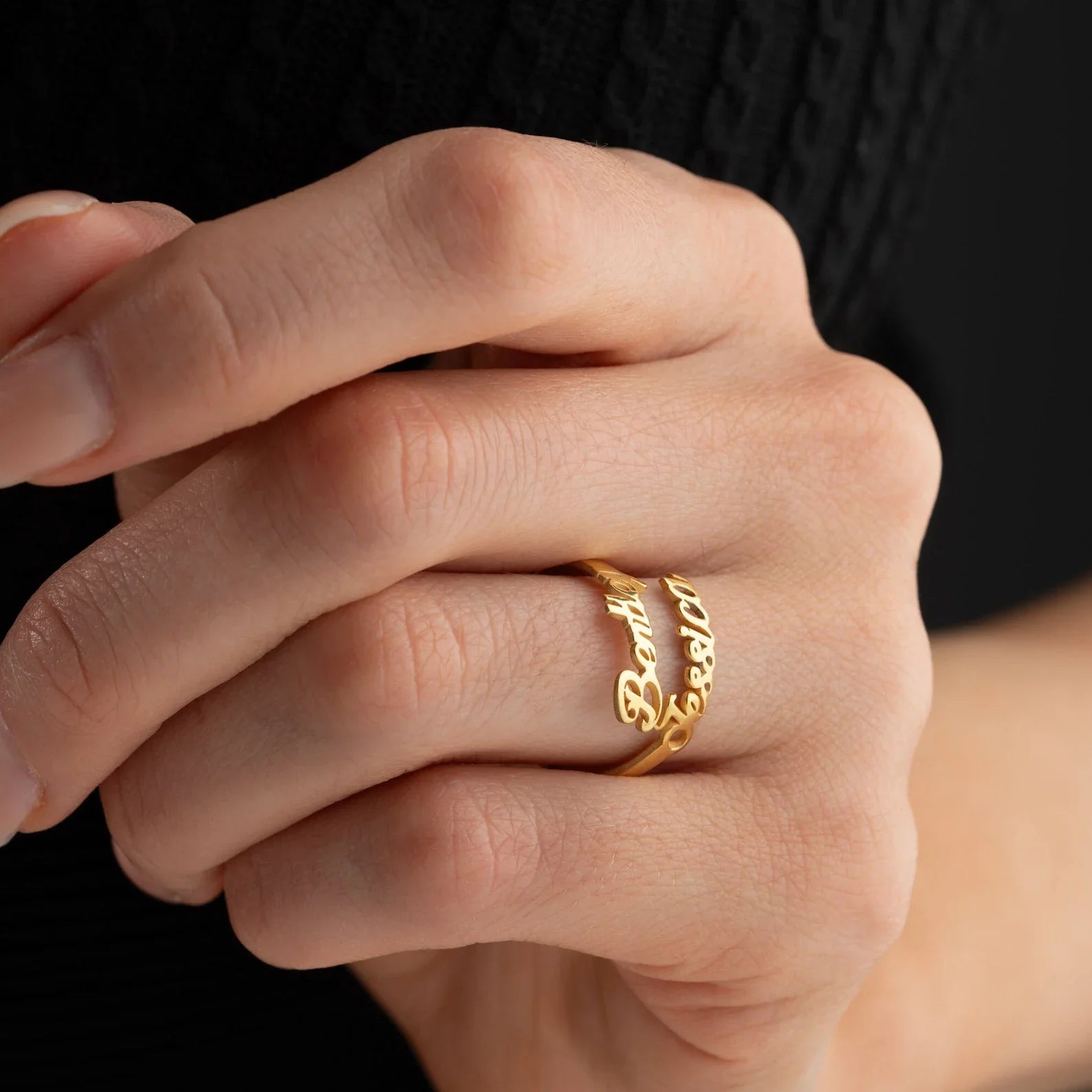 TwinFlare Name Ring | Madarax Store