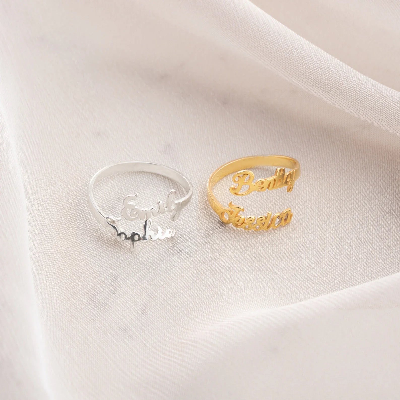 TwinFlare Name Ring | Madarax Store