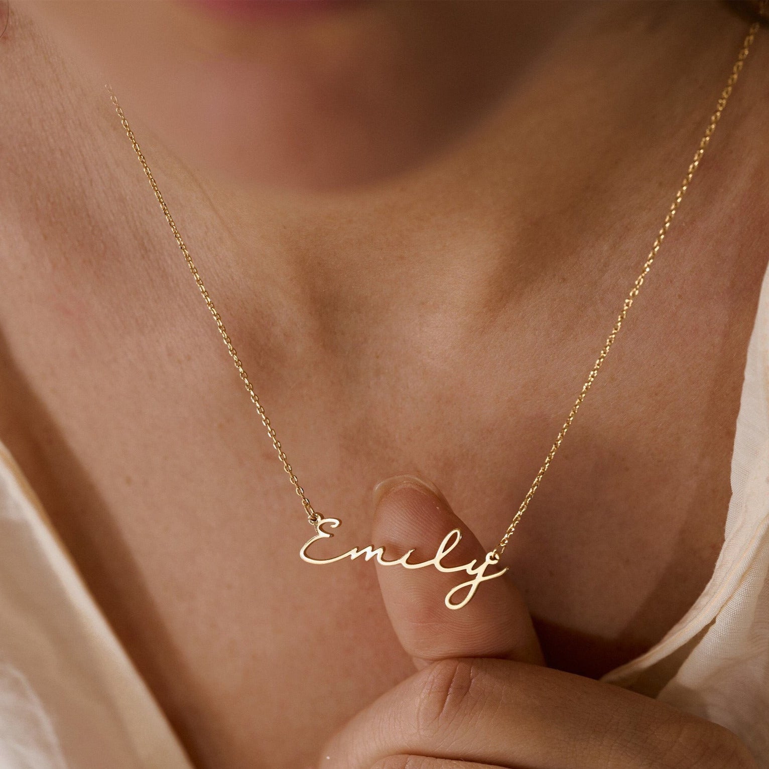 Signature Script Minimalist Necklace | Madarax Store