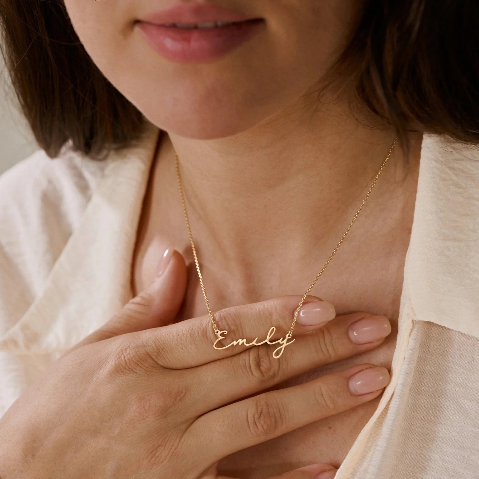 Signature Script Minimalist Necklace | Madarax Store