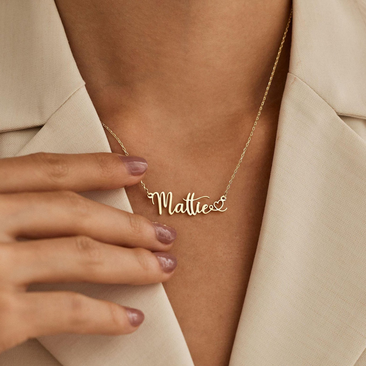 LoveScript Name Necklace | Madarax Store